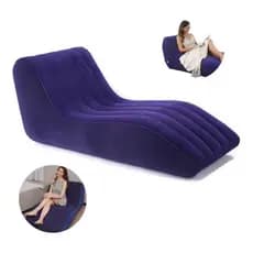 Divã Sofá Poltrona Inflável Conforto Leitura Puff Lounge Lux