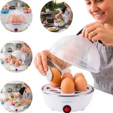 Cozedor Elétrico De Ovos Multifuncional Vapor 7 Ovos Rápido Sortido 127/220v