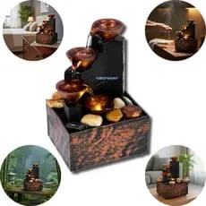 Fonte De Água Decorativa Relaxante Harmonia Para Ambientes