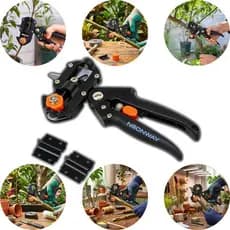 Tesoura De Enxerto Multifuncional Jardinagem Profissional Preto