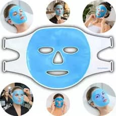 Máscara Térmica Facial Gel Frio Quente Relaxamento Facial
