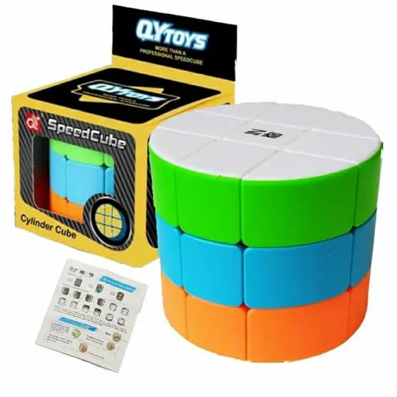 Cubo Mágico Cilindro 3x3x3 Original QiYi Profissional Stickerless
