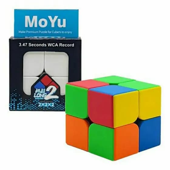 Cubo Mágico 2x2x2 Original MoYu Profissional Stickerless