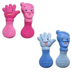Kit Mordedor Bebê Mãozinha Pezinho Macio Brinquedo bebê