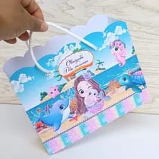Sacolinhas Pequena Sereia Cute Personalizada para Festa  Lembrancinha  Mimos PEGUE E MONTE.