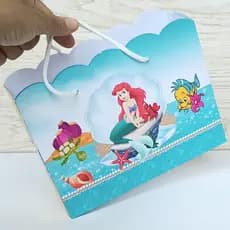 Sacolinhas para Festa Infantil Pequena Sereia Lembrancinhas Personalizada PEGUE MONTE