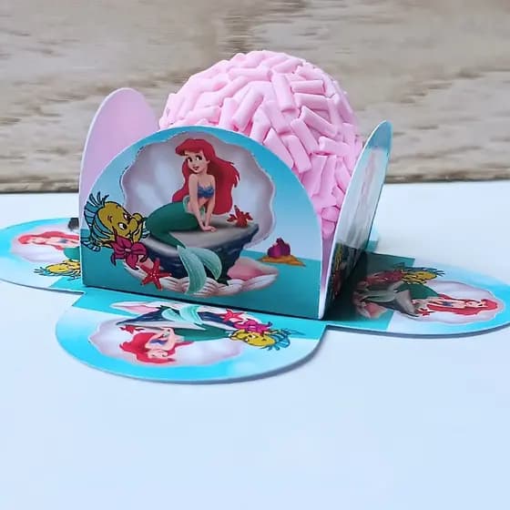 Forminhas de Doce Pequena Sereia Adulta Festa Brigadeiro Aniversario Brigadeiro