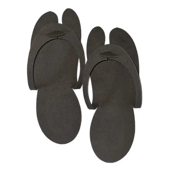 50 Pares De Chinelo Descartável Eva 4mm Hotel Festa Pedicure Salão preto branca chinela Barata