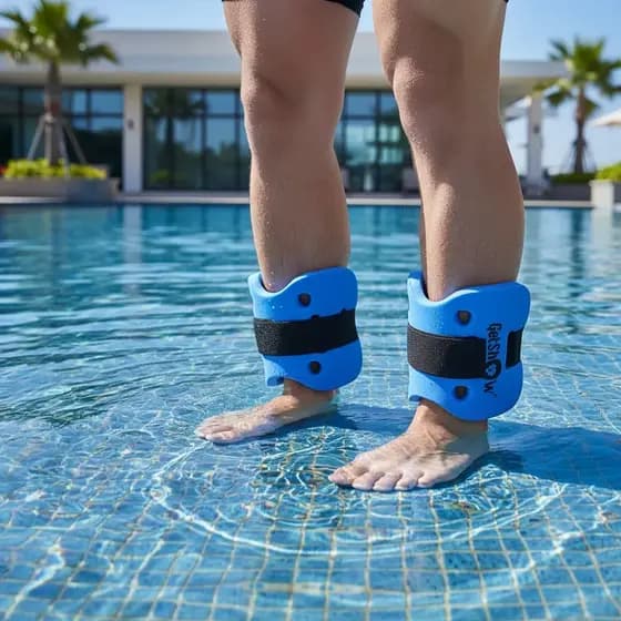 Caneleira Eva Hidroginastica Aquatica 1 A 2 Kg 1 Par Natação Piscina compri 30 x 19 Altura GetShow