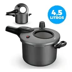 Panela de Pressão 4,5L Com Visor de Vidro Antiaderente MTA CORES