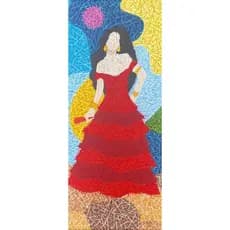 Quadro Decorativo Pintado a Mão - Quadro Pintado a Mão - Mhar Quadros Decorativos