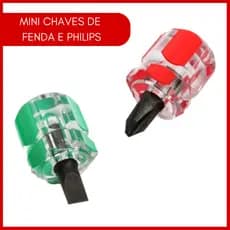 Kit 2 Mini Chaves De Fenda e Phillips P/ Máquina de Costura