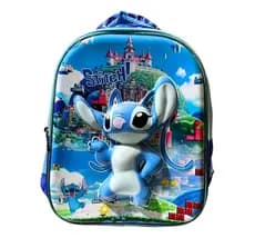 Mochila Infantil 3D Azul - Médio, Conforto nas Costas