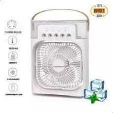 Mini Ar Condicionado Portátil com Ventilador, Refrigeração, Umidificador e Climatizador USB