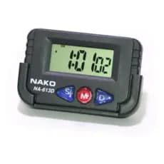 Mini Despertador De Mesa Digital Cronômetro Relogio Alarme Com Adesivo Van Caminhão Escritorio