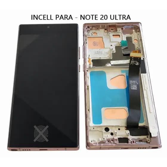 Display Frontal Tela lcd INCELL Para NOTE 20 ULTRA - FRONTAL COM ARO INCELL BRONZE