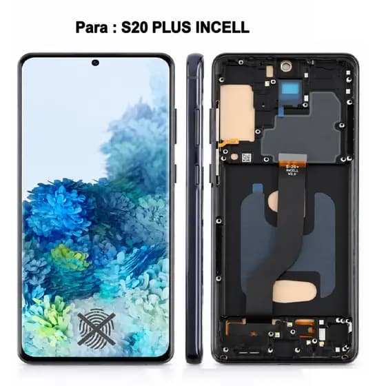 Display Frontal Tela lcd INCELL Para Galaxy S20 PLUS - FRONTAL COM ARO S20+ INCELL