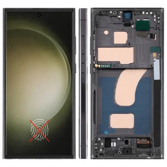 Display Frontal Tela lcd INCELL Para Galaxy S23 Ultra FRONTAL COM ARO INCELL