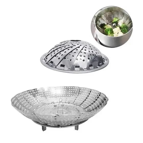 Cesto Cozimento A Vapor Inox Legumes Cozinha Panelas