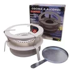 Fogareiro Portatil Espiriteira Alcool Camping E Pescaria