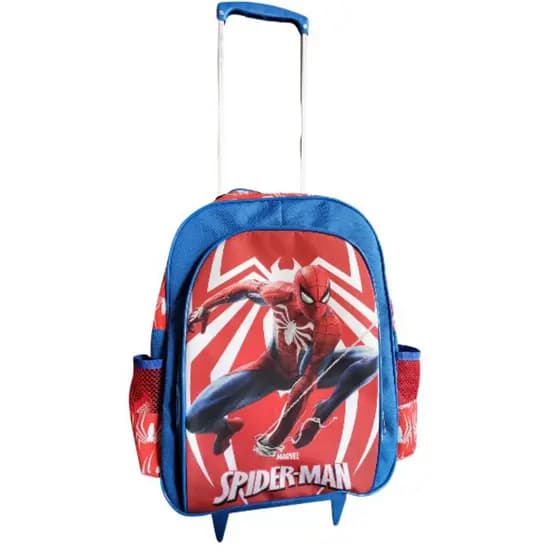 Mochila de rodinhas / Mochilete Homem Aranha infantil escolar meninos