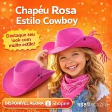 Chapéu Country Boiadeira Infantil Conforto e Durabilidade