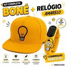 Boné Infantil Os Rosa + Relógio à prova d'água 🔥 Leozinho, Void, Emily Vick, Ketlin