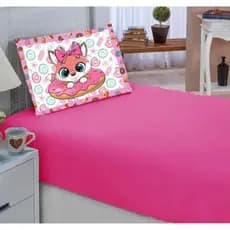 Lencol Estampado Mini Cama 2pçs Fronha  Personagens