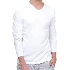 Camiseta Manga Longa Masculina 100% algodão premium 30.1 Costura Reforçada