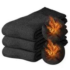 6 Pares de Meia Frio Neve Térmica Grossa Unissex 36a41