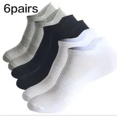 6 Pares Meia  (LUXO PREMIUM) (GROSSA 100% Cotton Algodão) Cano Curto/Longo ( 35 a 41) ARA1