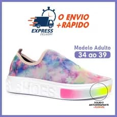 Calce Fácil Adulto Feminino sem cadarço solado Shoes ultimo lançamento tendência moda 2022 Tenis feminino no atacado direto da fábrica