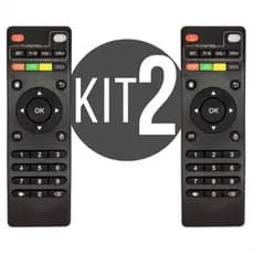 kit Controle Remoto Para Tv Botões Inteligentes Box Aparelho Completo Com Pilhas