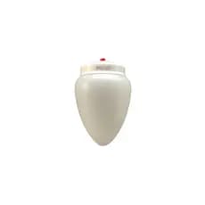 Globo Pera com Plafon p/ Ventilador de Teto - Branco