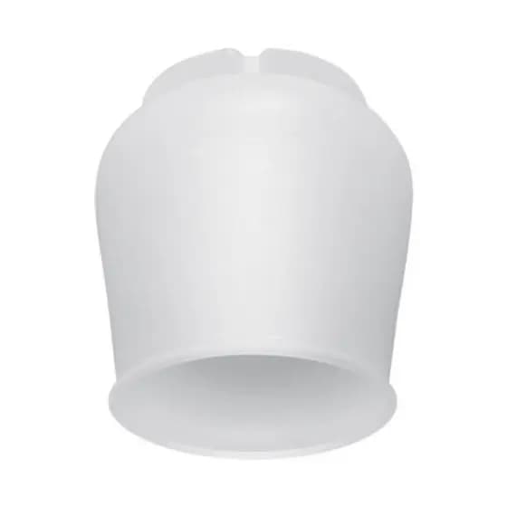Globo Master Plástico Fundo Aberto Ventilador de Teto Boca com 10cm de Diâmetro Universal Branco Fosco