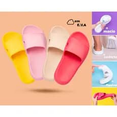 Chinelo Feminino Nuvem em EVA Ortopédico Slide Macio Confortável Flexível