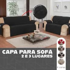 Capa Protetor de Sofá 2 e 3 lugares Acabamento Matelado com Porta Objetos LANÇAMENTO!!