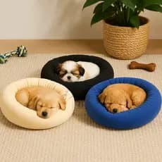 Cama Pet para Cachorro e Gato Antiderrapante – Confortável, Varias Cores, Fibra Siliconada 50x50