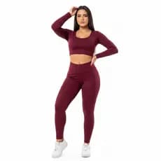 Kit 2 Legging Fitness Feminina Cintura Alta Modeladora Zero Transparência Poliamida Academia - Timtim Fitness