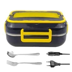 Marmita Elétrica Carro Casa Portátil Bivolt Automática 110v/ 220v E 12V/24V ( Electric Lunch Box)- Aço Inox Promoçao