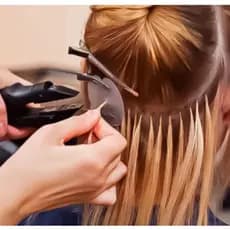 Pinça Mega Hair Profissional Bivolt Aplicador de Queratina com Ponta Dupla e Aquecimento Rápido 25W