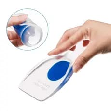 Kit 3 Pares Calcanheira de Silicone Gel Ortopédica Esporão Dor Anti Impacto