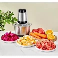 Processador de Alimentos 3L 1200W Elétrico 110V – Moedor de Carne, Legumes e Verduras Potente