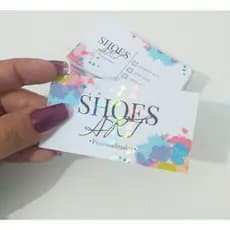Cartão de visitas personalizados lojas /logo