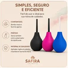 Ducha Higiênica Unissex Grande Com Aplicador e Bomba de Sucção P