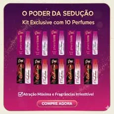 Kit 10 Sendo 5 Perfume Feminino Atrai Homens Sedução + 5 Perfume Feminino C/ Feromônio
