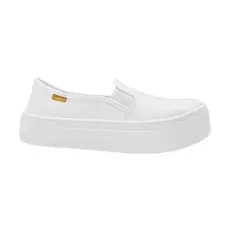 Tenis Feminino Slip On Moleca Confortável Sem Cadarço Salto Plataforma Casual Calce Fácil Leve Macio