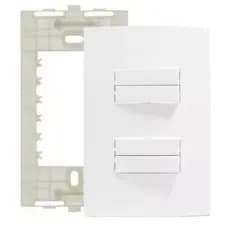 Interruptor 4 Teclas Simples Conjunto 4x2 2x4 Sleek Margirius