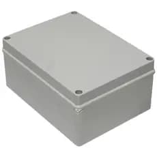 Caixa De Passagem Organizadora Multiuso Cftv Ip65 234x174x90mm BIKI Cinza Claro