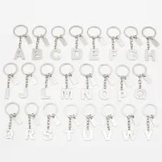 CHAVEIRO DE AÇO INOX LETRAS CHAVEIRO DE NOME CHAVEIRO LETRA INICIAL CHAVEIRO